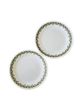 2 Corelle Spring Blossom Salad Plate 8.5"  luncheon retro floral Corning USA 198